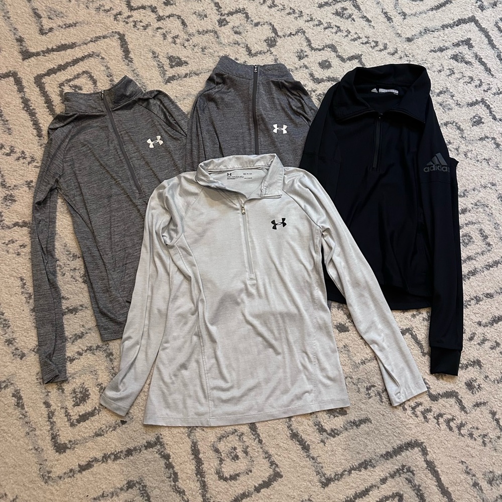 Under Armour and Adidas Women Top Lot